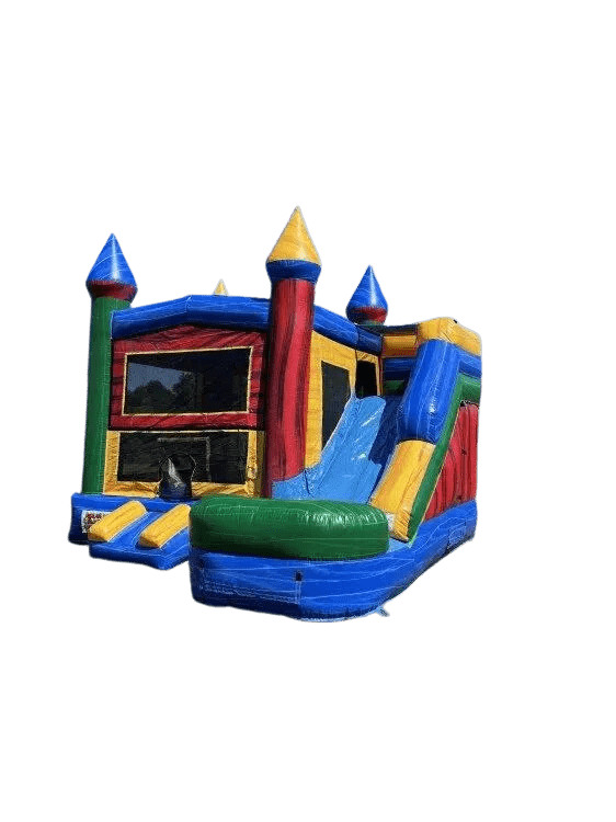 Castle Bounce House W/ Slide (Wet)